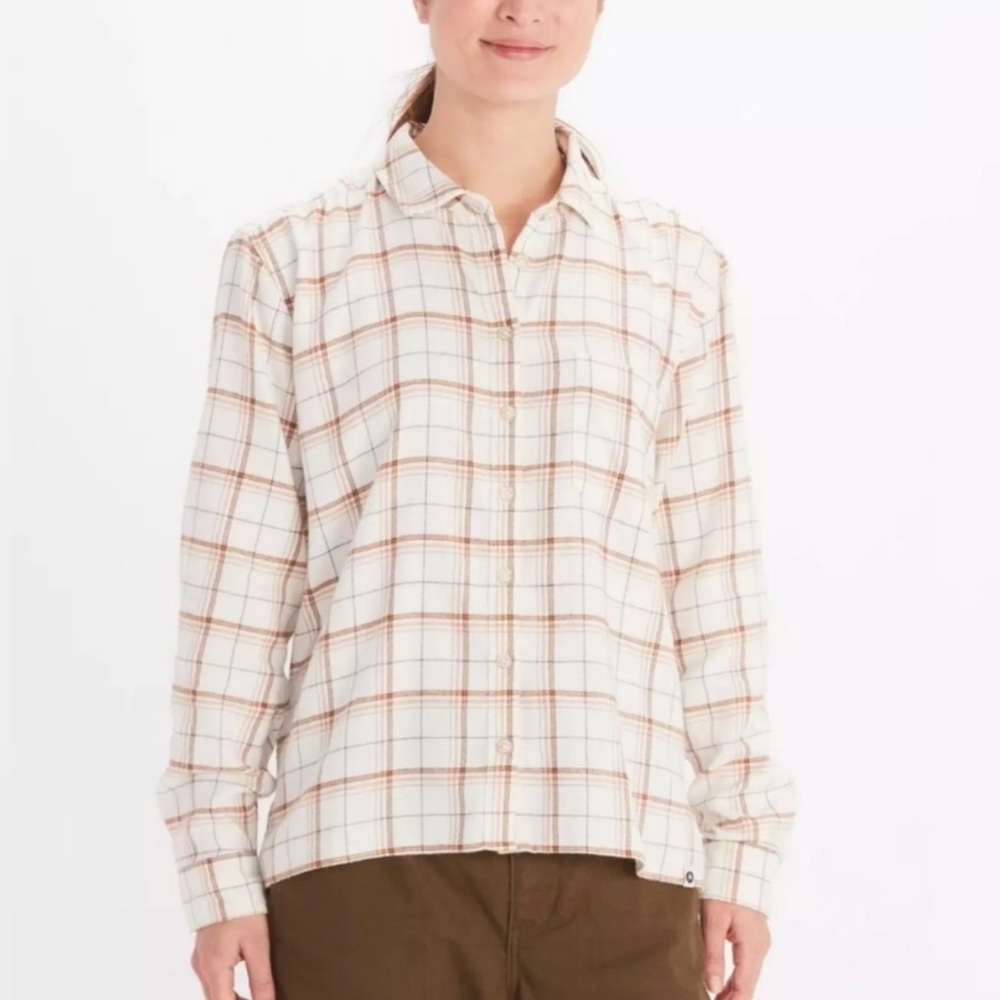 Marmot Mountain Works Fairfax Boyfriend Midweight Flannel Shirt S